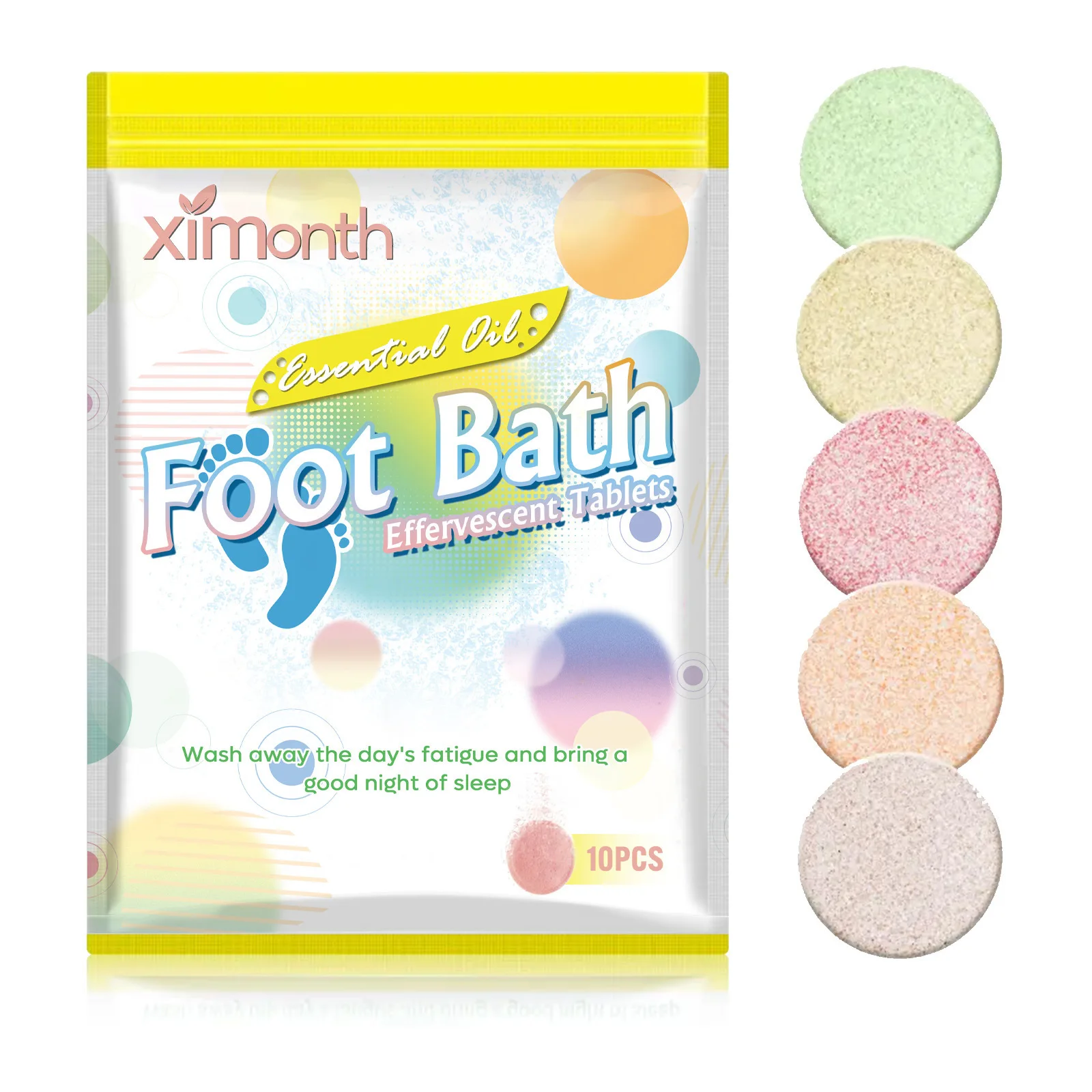 Detox Foot Soak Relieve Beriberi Promote Blood Circulation Soothing Feet Fatigue Anti Drying Cracking Herbal Foot Bath Tablet