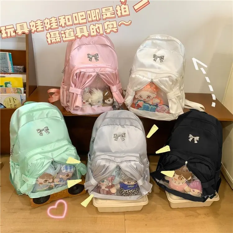 Japan Itabag Transparent Pvc Pocket Backpack School Bags For Girls Kawaii Casual Book Travel Rucksack 2024 New 4