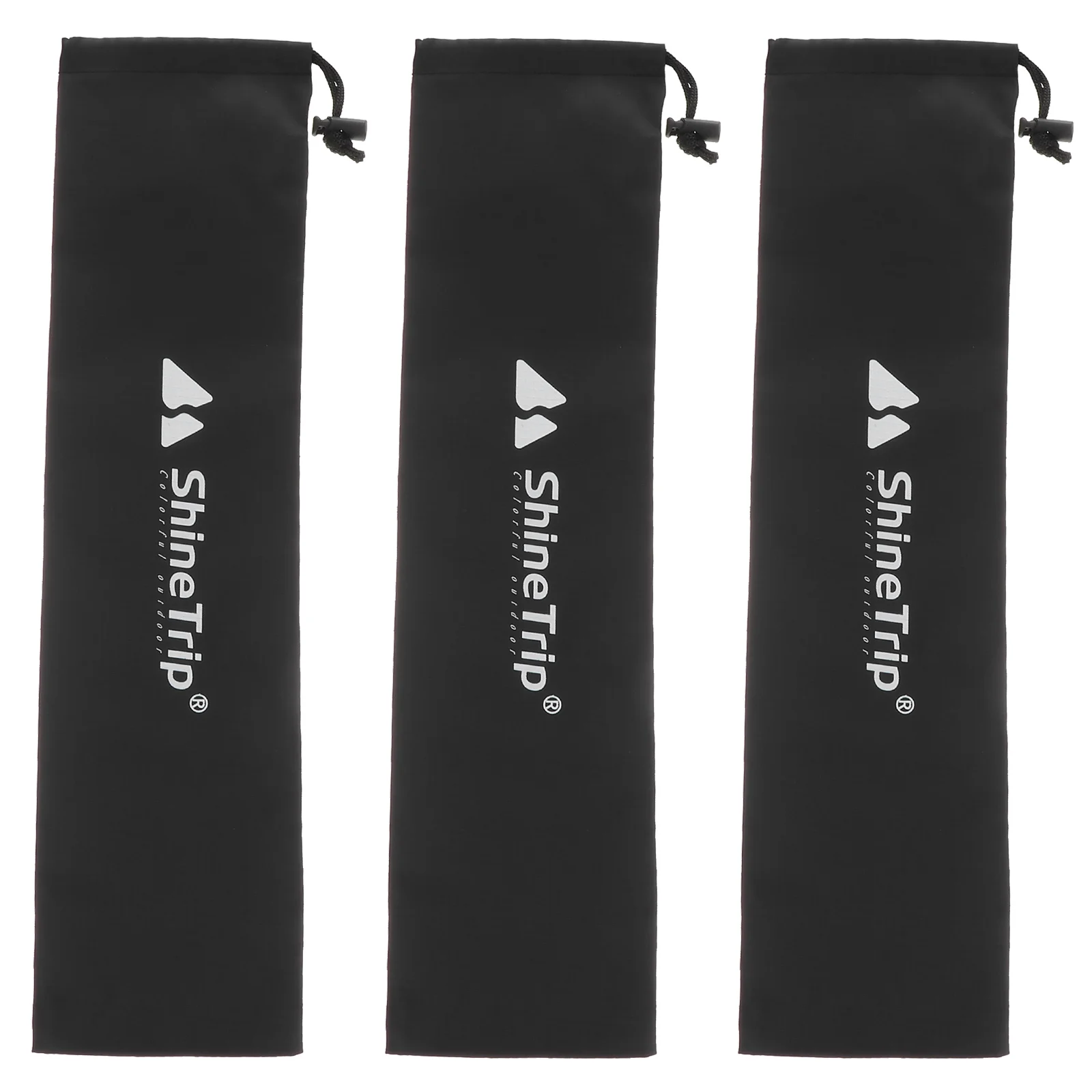

3 PCS Tent Pole Bag Storage Outdoor Fishing Carrying Rod Tents Awning Portable Pouch Camping Practical Package
