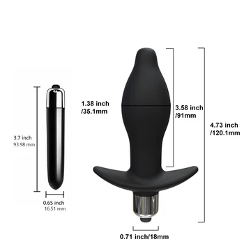 Male Prostate Massager Anal Plugs Vibrator Silicone Butt Plug For Men buttplug Delay Ejaculation Ring Vibrators Sex Toys For Men 6