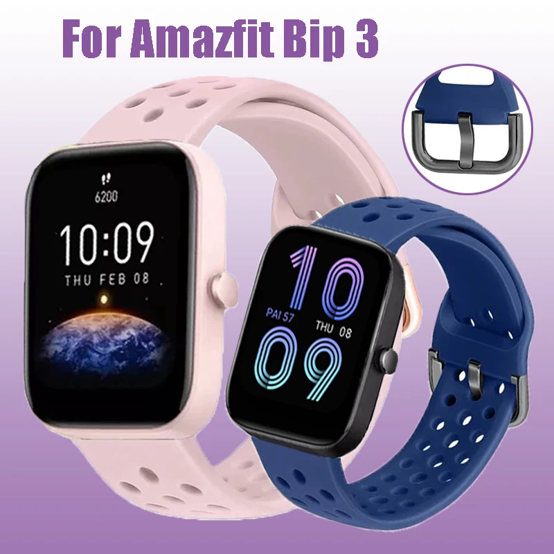 5 Custodie Protettive Con Vetro Temperato Per Amazfit Bip 3 / Bip 3 Pro: Cover Rigida PC, Trasparente, Nero, Blu, Rosa, Bianco