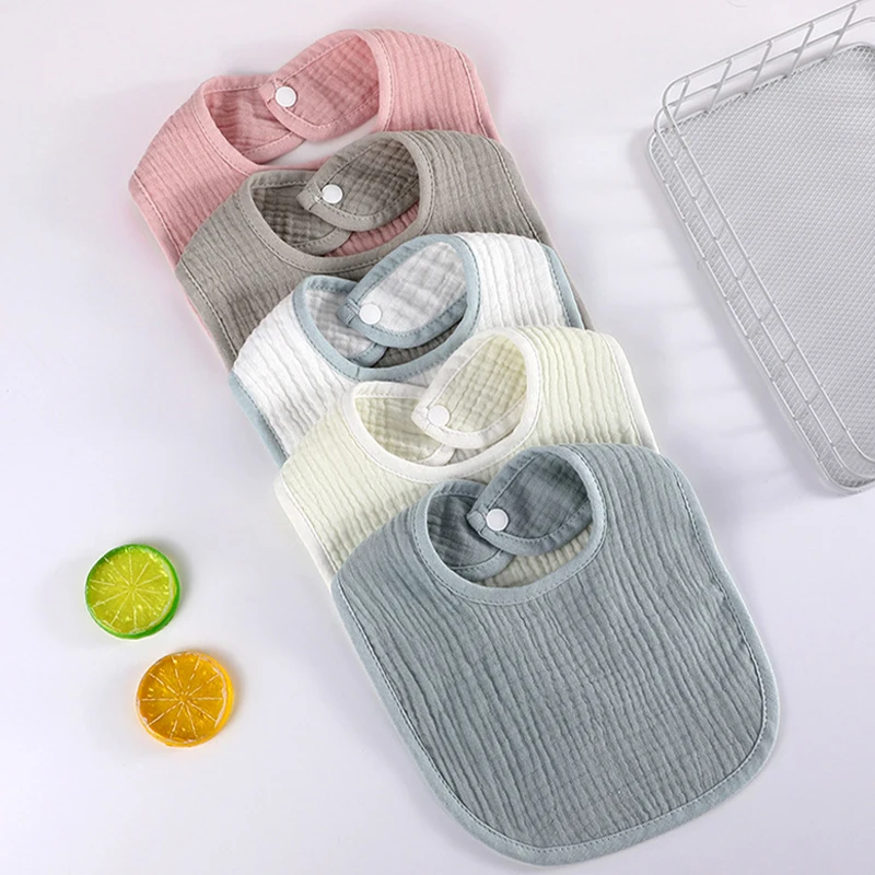 

Baby Girl Boy Feeding Bibs Solid Color Apron Saliva Towel Kids Toddler Dinner baberos Bandanas Burp Cloths Newborn Drool Bib