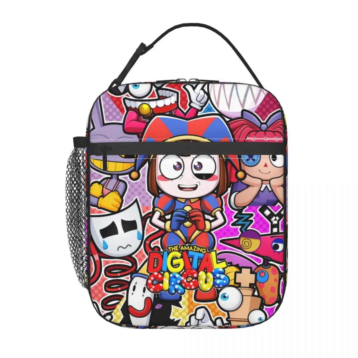 

Amazing Circus Cartoon Games Digital Insulated Lunch Bags for Camping Travel Resuable Cooler Thermal Lunch Box Women Kids