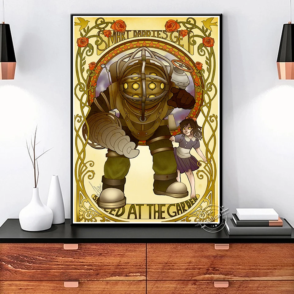 Bioshock Infinite Comic Book Video Game Poster PC,PS4,Exclusive  Role-playing RPG Game Canvas Custom Poster Alternative Artwork - AliExpress