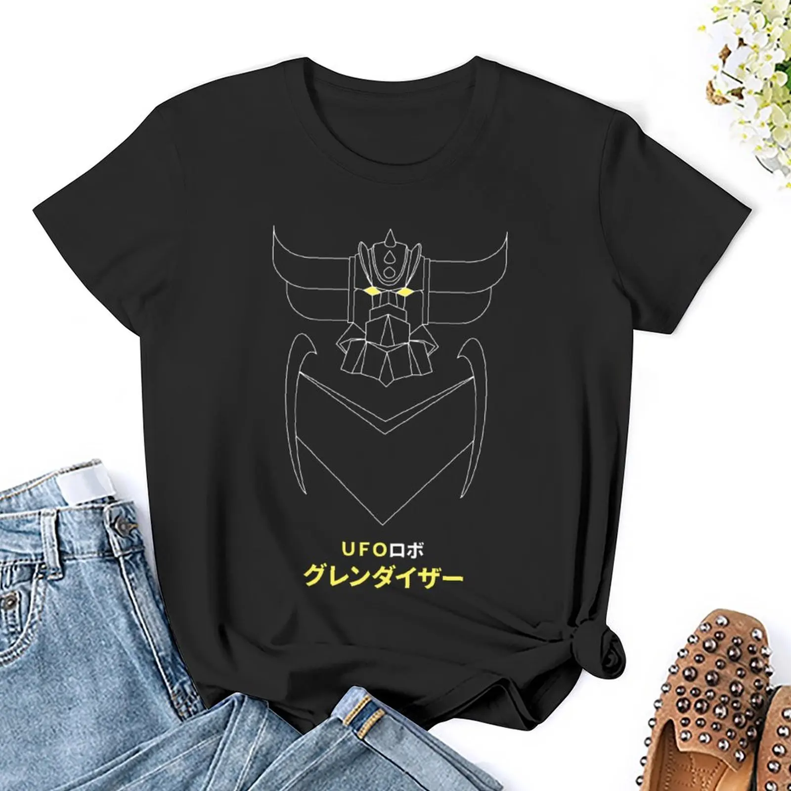 Crewneck Mechas 02 Mazinger Z Steel Jeeg Robot Kotetsu Dark Great 10 T-Shirt Movement Top Tee Novità Geeky Fitness