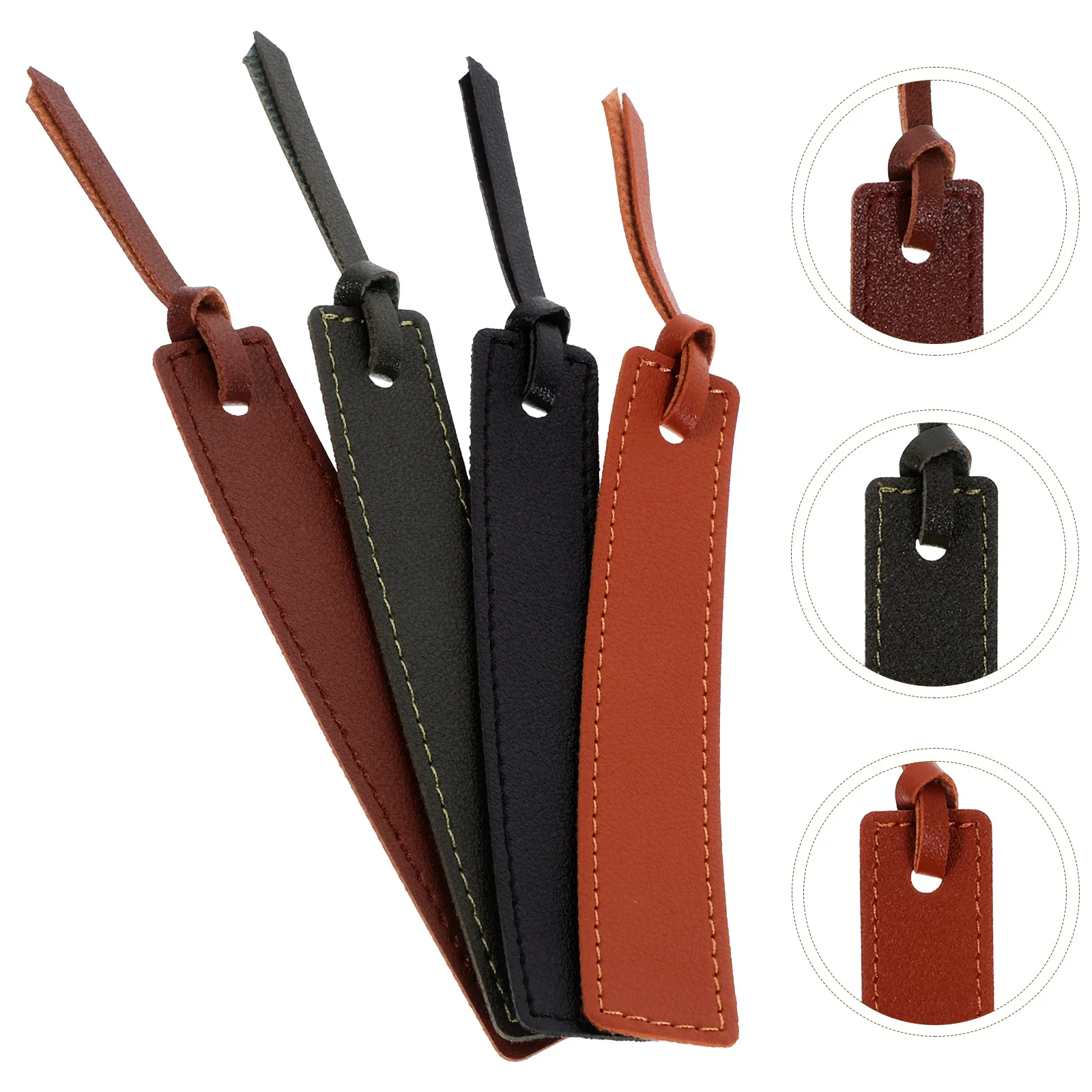 

4 Pcs Personalized Bookmark Bookmarks Reading Reusable Delicate for Men Pu Page