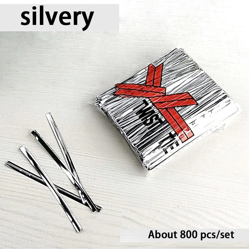 Uxcell 800pcs Bag Twist Ties 4.7" Reusable Plastic Twist Ties Wire Cable Ties For Party Bread Black
