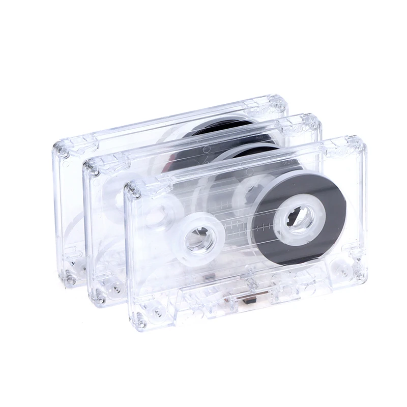90 Minutes New High Quality Blank Magnetic Audio Tape Transparent Cassett
