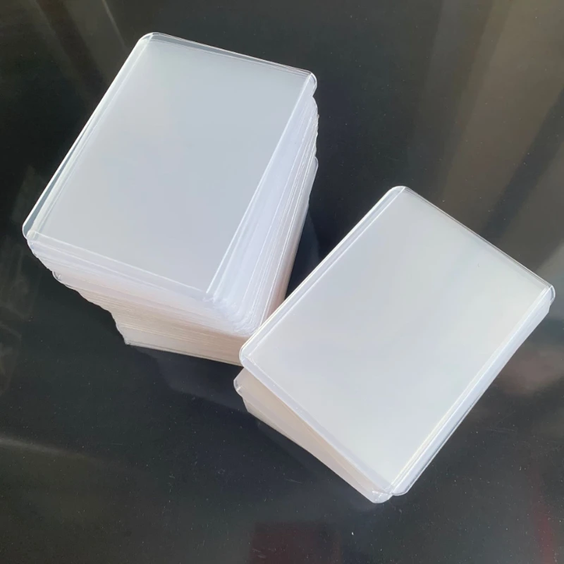 35PT Transparent Toploader HD Film PVC Card Holder NBA Star Card Holder Magic Game King Protective Case Hard id card holder coin holder plastic coin holder baseball card sleeves