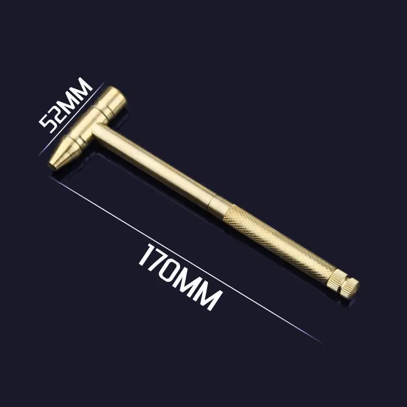 5 In 1 Multifunctional Craft Mini Hammer Screwdriver Set Copper Alloy Gold Detachable Micro Screwdriver Service Hand Tools for mini hammer