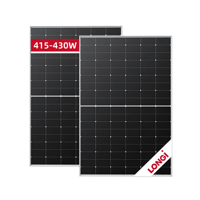 Longi Panouri Fotovoltaico Nuovo Hpbc Half Cell Solarmodul 415W 420W 425W 430W Moduli Fotovoltaici Pannello Solare