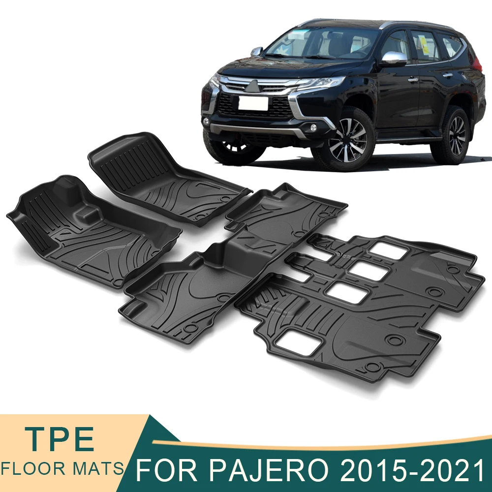 For Mitsubishi Pajero Sport 2015 2021 Auto Car Floor Mats All Weather