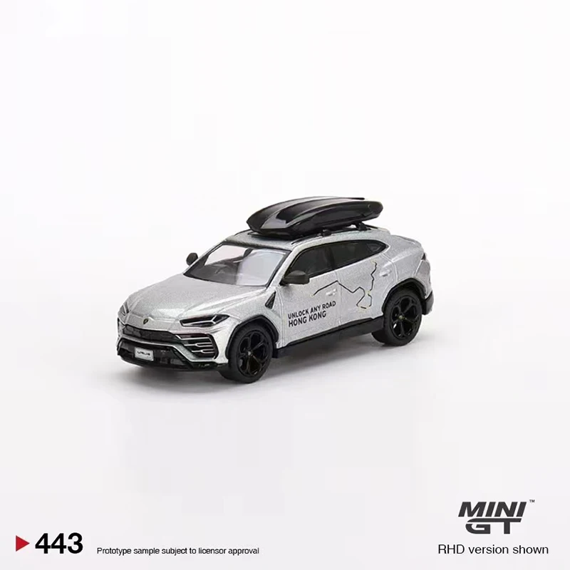 

MINI GT 1:64 модель автомобиля Lambor Urus литой автомобиль #443 RHD- HK эксклюзивный