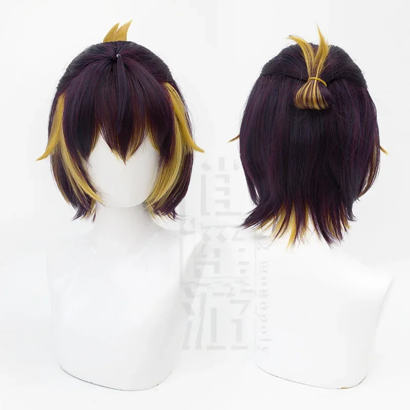 Petra Gurin Cosplay Virtual Streamer Vtuber Rainbow Flagship Hair Wig Half Tied Hair Style For White Women True Human