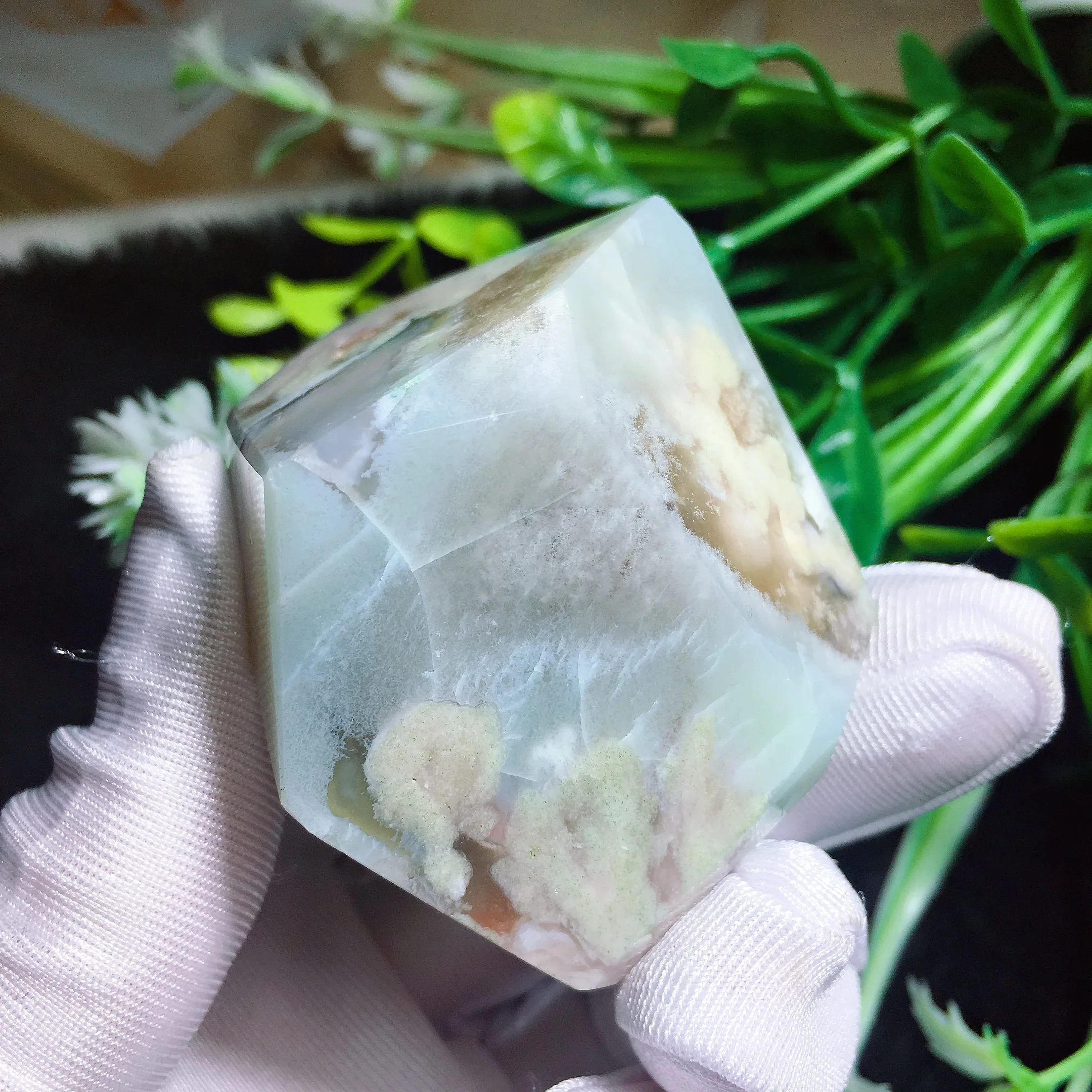 Green Flower Agate Freedom 2410