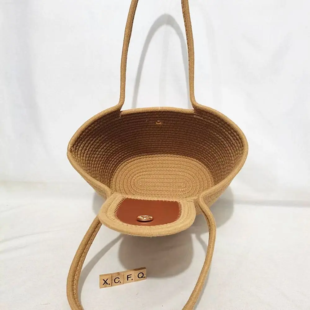 Vintage Tote Bag Large Capacity Beach Bag Bohemian Grocery Handbags Woven Straw Bag Women Handbag Shoulder Bag Korean Bag