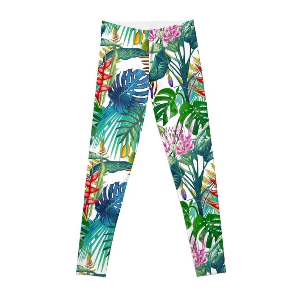 

Tropical Flora Leggings legging push up sport set Womens Leggings