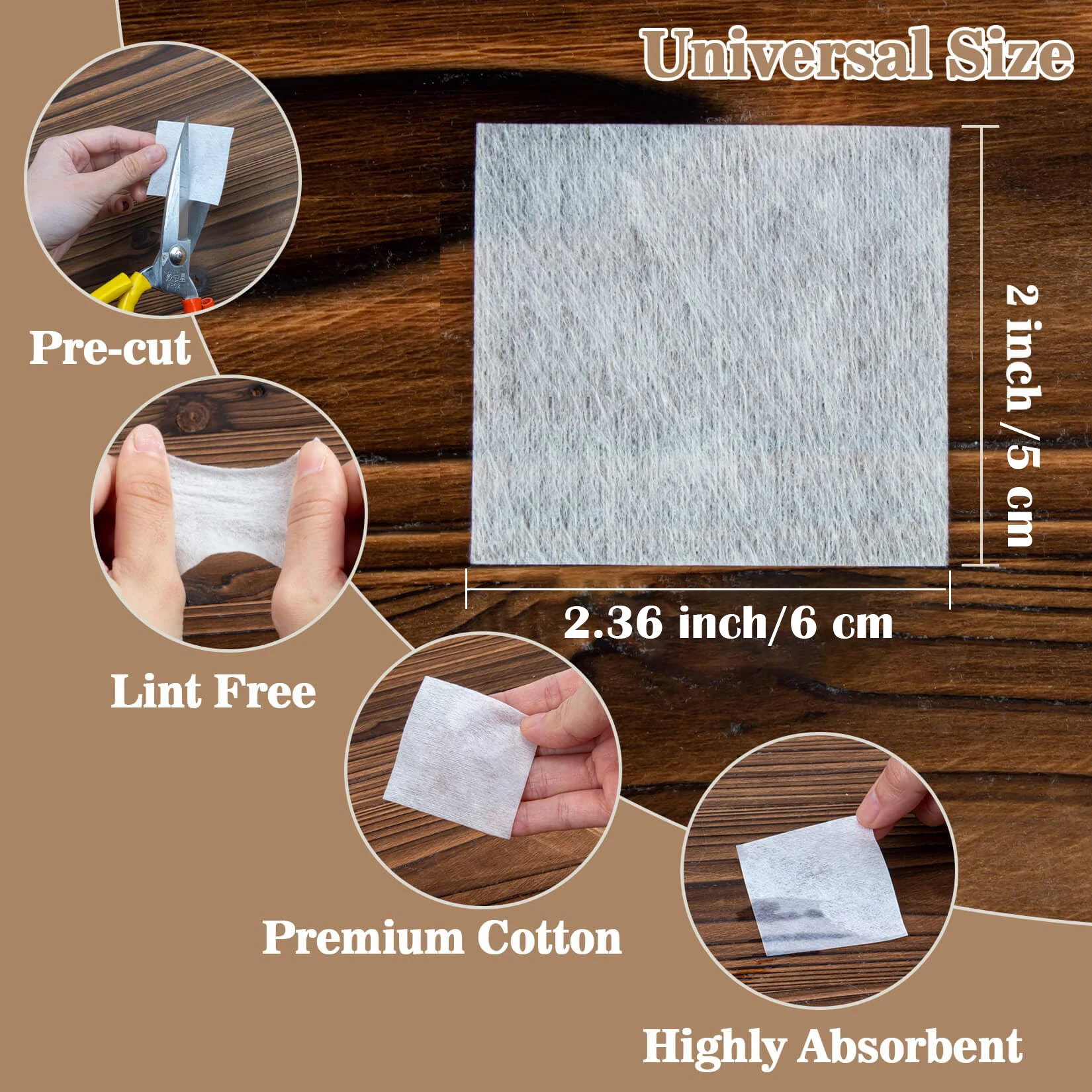 Gun Cleaning Kit Pistols Cleaning Patches Lint Free 6 Inch Bamboo Cotton Swabs Weapon Supplies Tools