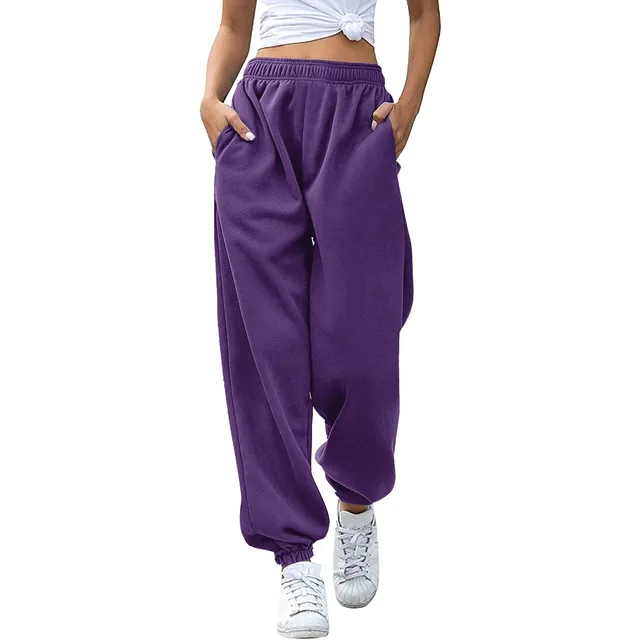 Women's Bottom Sweatpants No Drawstring Joggers Pants Workout High Casual Pants for Women 4x-5x Long Yoga Pants 2