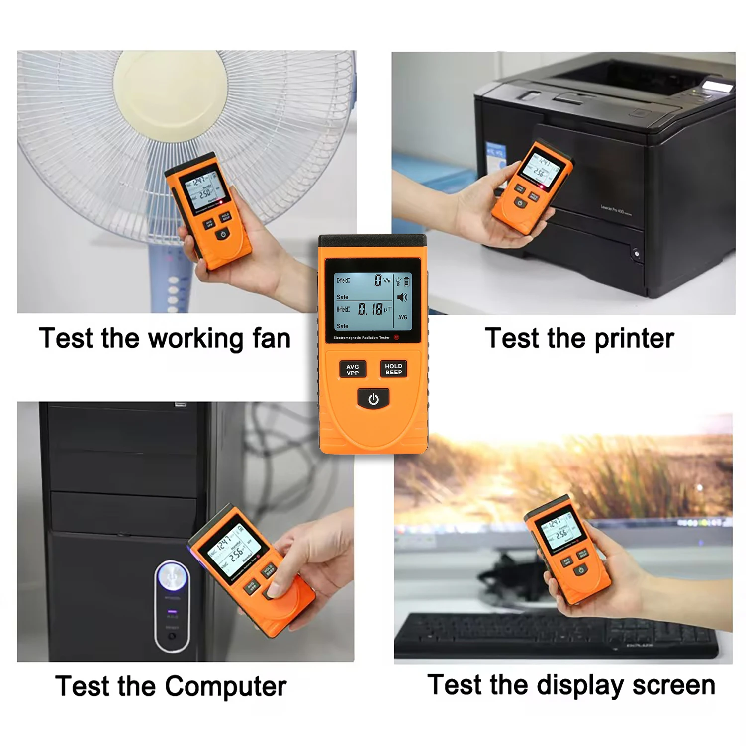 Electromagnetic Radiation Detector EMF Tester GM3120 Sound and light alarm Data locking Radiation assessment LCD display screen radiation detector,emf meter tester