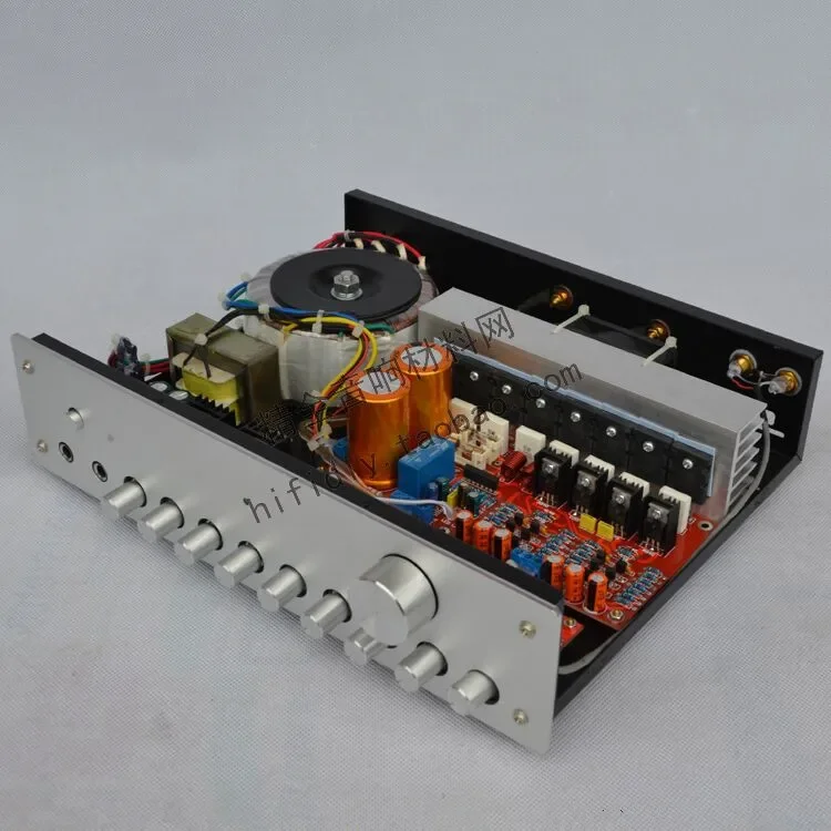 

LM4610+65831+C5200 /A1943 HIFI fever amplifier 220V 2*160W 2.0 channel Kara OK reverberation Preamp/stage/integrated amplifier