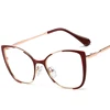 Anti Blue Light Reading Glasses For Women Big Luxury Prescription Metal Frame Red Cat Eye Female Eyeglasses Diopters +1.75 +2.25 3