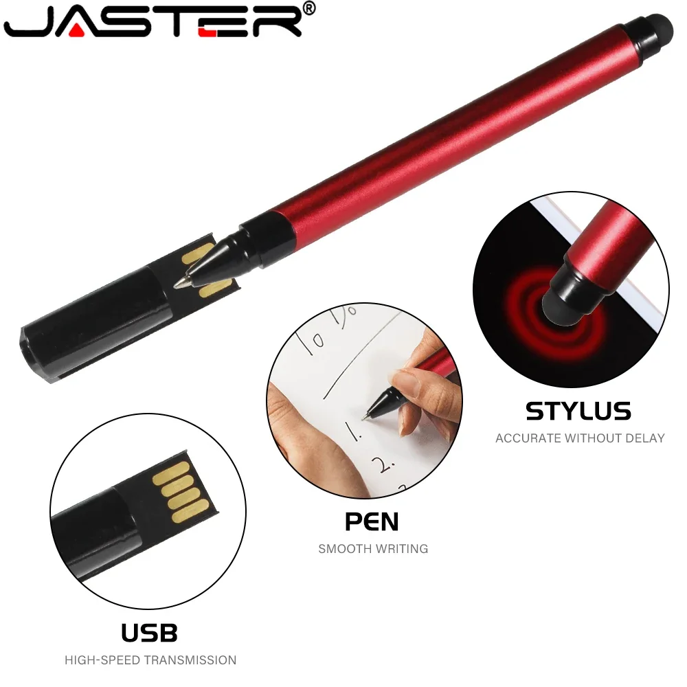 

Портативный USB флеш-накопитель JASTER, водонепроницаемая Флешка с сенсорным экраном черного, красного, серебристого цветов, 64 ГБ, 32 ГБ, устройство для хранения, деловой подарок