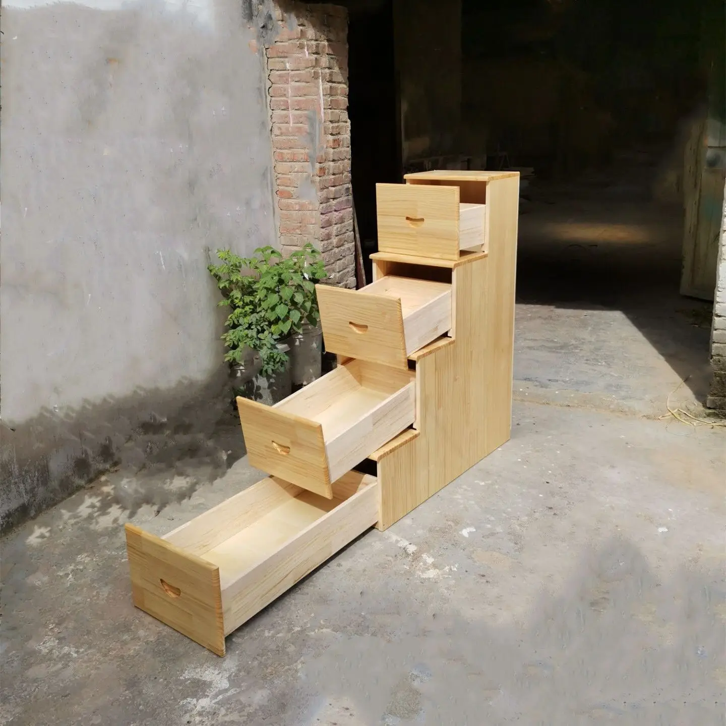 Ladder cabinet single selling mother bed cabinet ladder elevated bed ladder solid wood steps children's step cabinet locker 2