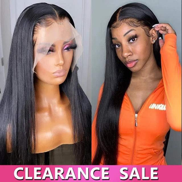 Straight Lace Front Wig 13x6 13x4 Pre Plucked Smooth 360 HD Transparent Lace Frontal Wig 4x4 Closure Human Hair Wigs for Women 1