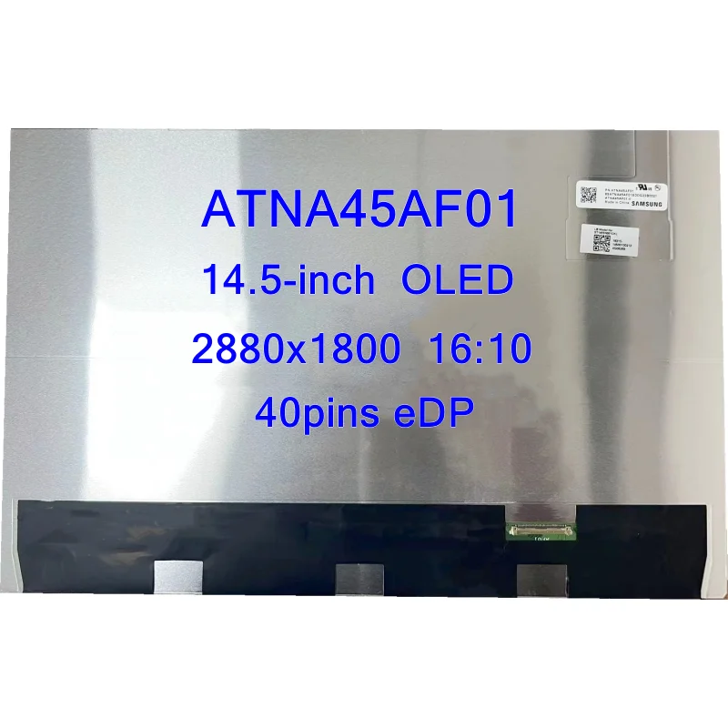 

14.5-inch OLED Screen 120Hz IPS Panel QHD 2880x1800 eDP 40pins ATNA45AF01-0 ATNA45AF01