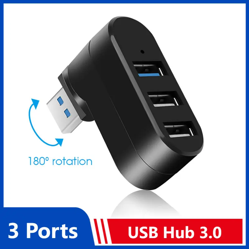 USB náboje 3.0 adaptér točit se vysoký rychlost U kotouč čtečka USB rozbočovač 3 porty USB 2.0 pro Xiaomi macbook pro notebook PC příslušenství