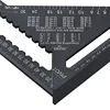 12 inch Speed Square Metric Triangle Ruler Aluminum Alloy Measuring Ruler Woodworking Angle Protractor Building Framing Tools 6