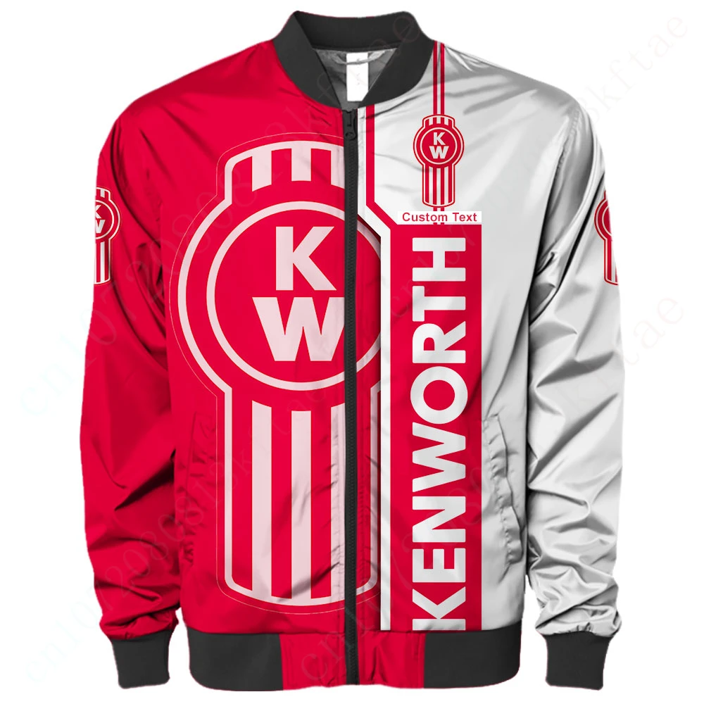 Kenworth Jacket Techwear Baseball Uniform Jackets For Men's Clothing 3D Windbreaker Thick Coats Harajuku Parkas Bomber Jacket