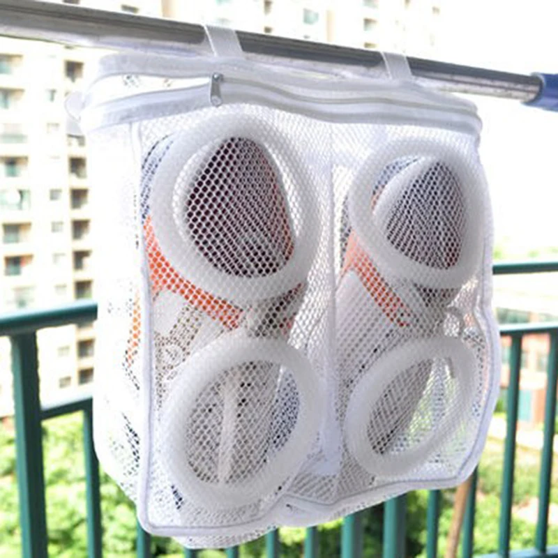 

Travel Shoes Bag Laundry Washing Storage Mesh Airing Clothes Machine s Zipper Anti-deformation Dry Tool