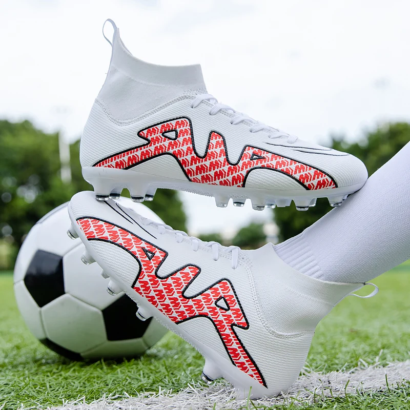 Fußballschuhe TF/FG Fußballplatzstiefel Herren Outdoor-Sportschuhe Anti-Rutsch-Grasspieltraining Erwachsene Hohe Qualität_voghion.com