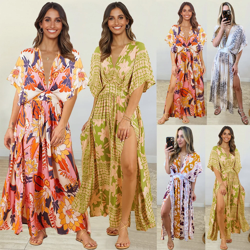 

Sexy Bikini Cover-ups Long White Tunic Casual Summer Beach Dress Elegant Women Plus Size Beach Wear Swim Suit Cover Up