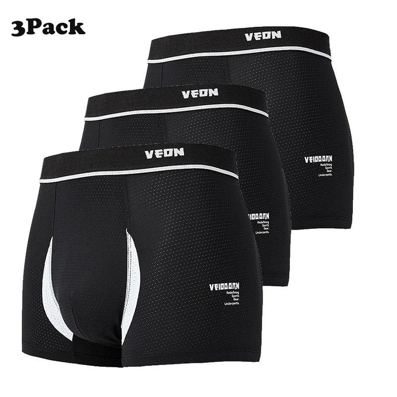 سراويل داخلية مريحة مضادة للبكتيريا للرجال ، شبكة...