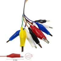 Color DuPont wire with alligator clip, DuPont male and female head to alligator clip wire, test clip wire connection wire 5