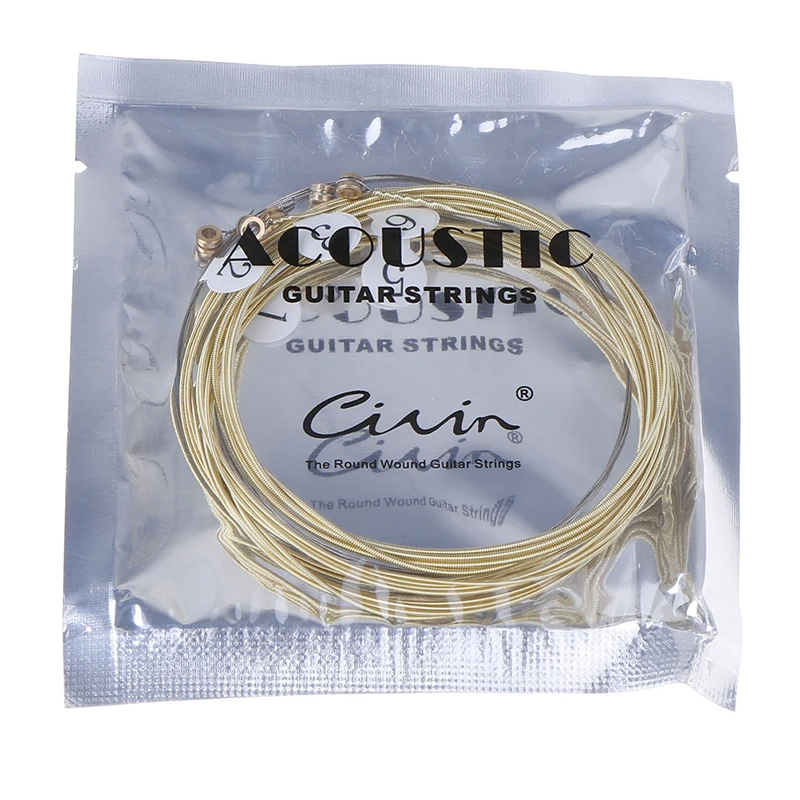 6 pcs/Set Practice Nickel Plated Steel Guitar String acoustic guitar strings Acoustic Guitar With Original Retail Bag
