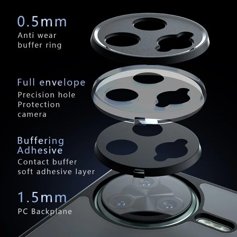 Magnetic Matte Frosted Back Cover with Wireless Charging Compatibility