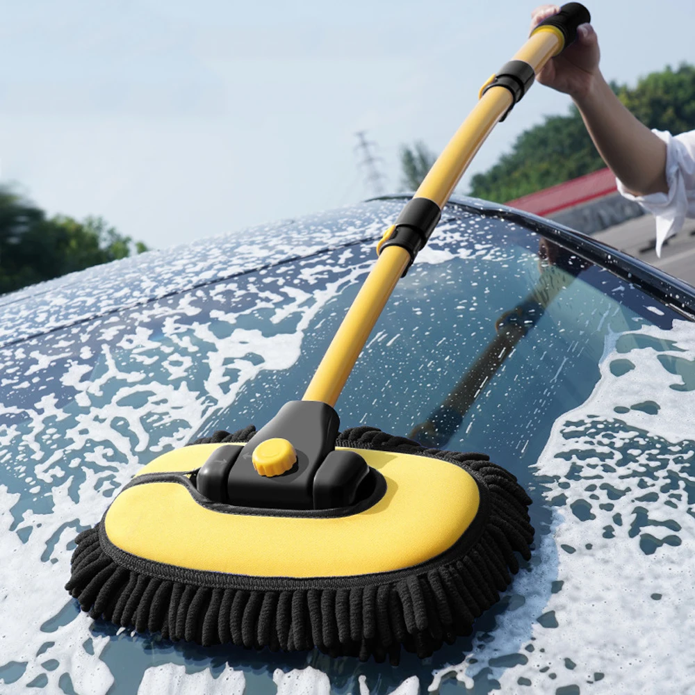 2022 Newest Car Cleaning Brush Car Wash Brush Telescoping Long