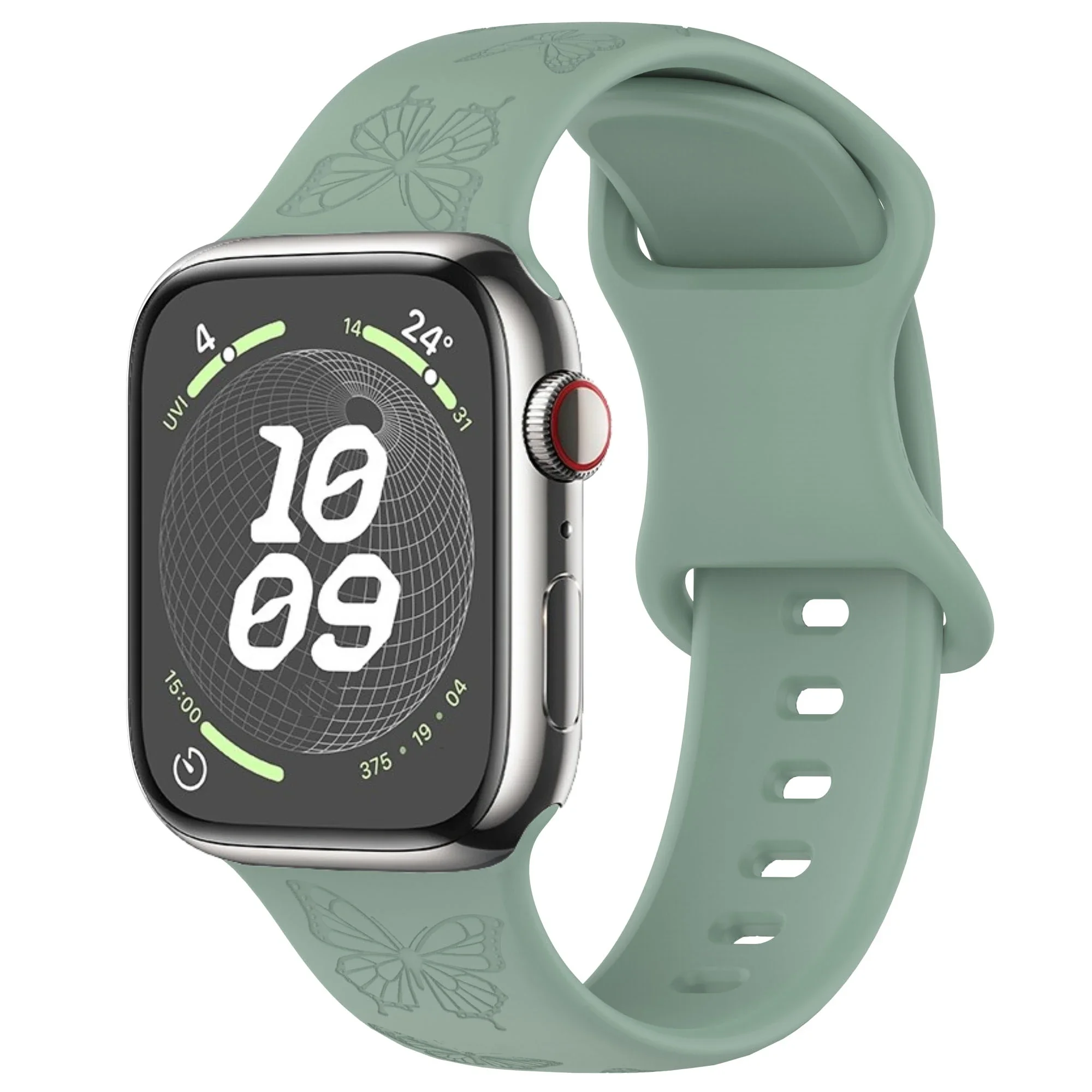 Engraved Silicone Pattern Watch Strap Bracelet
