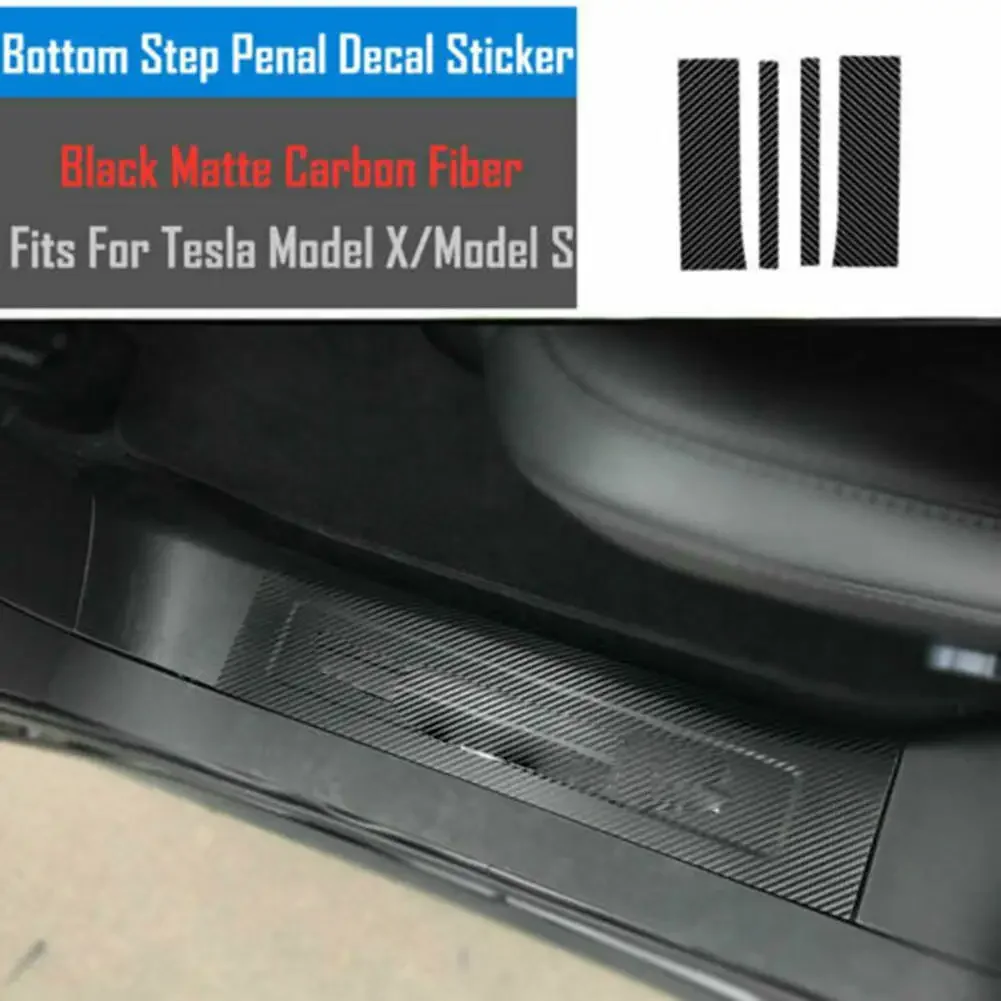 

High Quality Sunscreen Useful Interior Car Stickers Center Console Black Carbon Fiber Look Decoration Waterproof