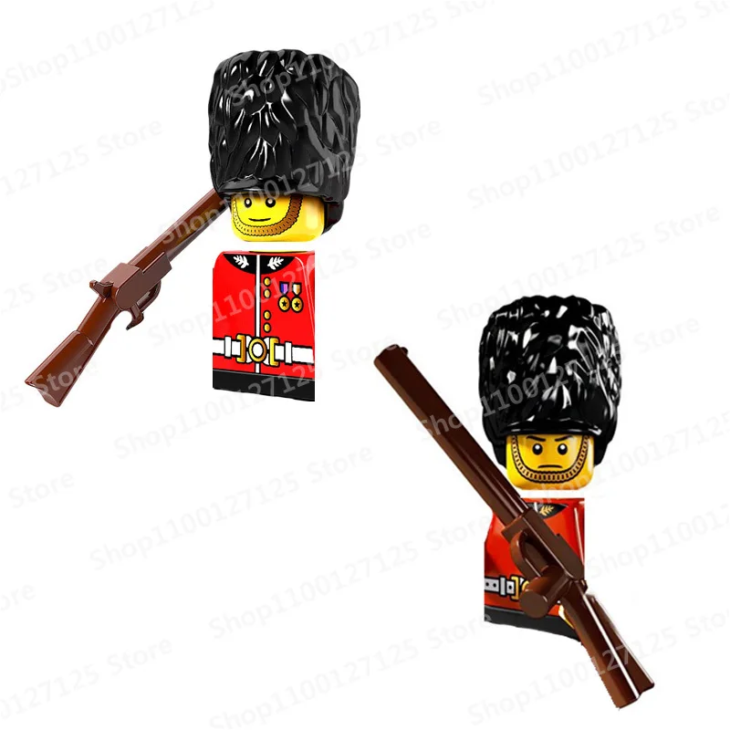 

PG1217 PG929 The Middle Age British Army Household Guards Bricks Dolls Mini Action Toy Figures Building Blocks Model Kids Gifts