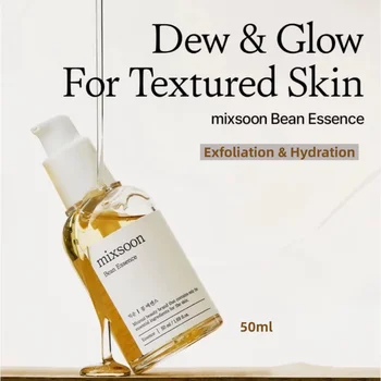 Korean Mixsoon Bean Essence,Face Moisturizing Serum Exfoliating Gentle Long-lasting Hydration Smooth Skin Skincare Products 50ml