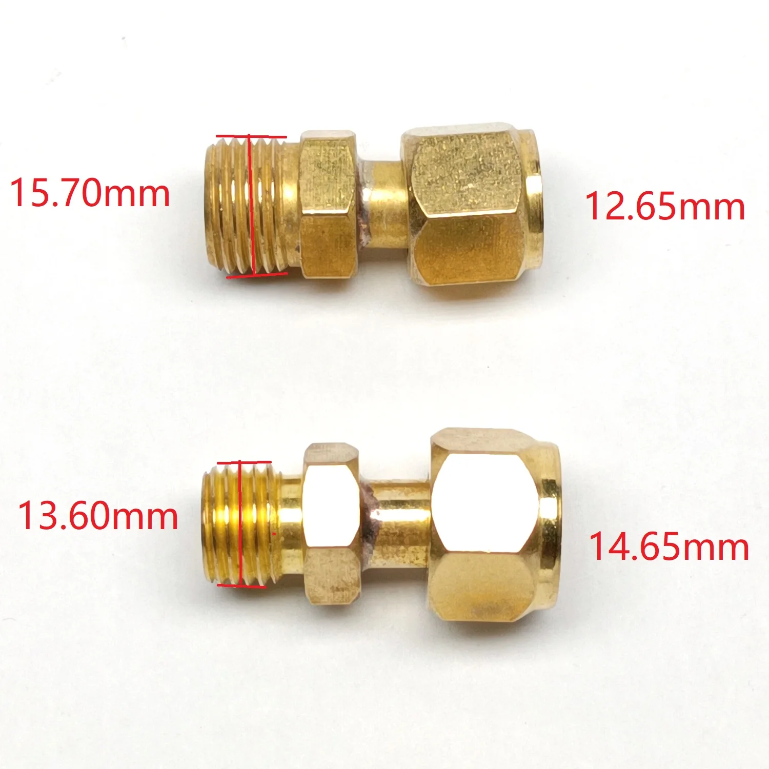 M16 To M14 M16x1.5mm M14x1.5mm Gas Water Quick Fitting Hose Connector Adapter Brass Nut TIG Plasma Welding Welder Torch Part
