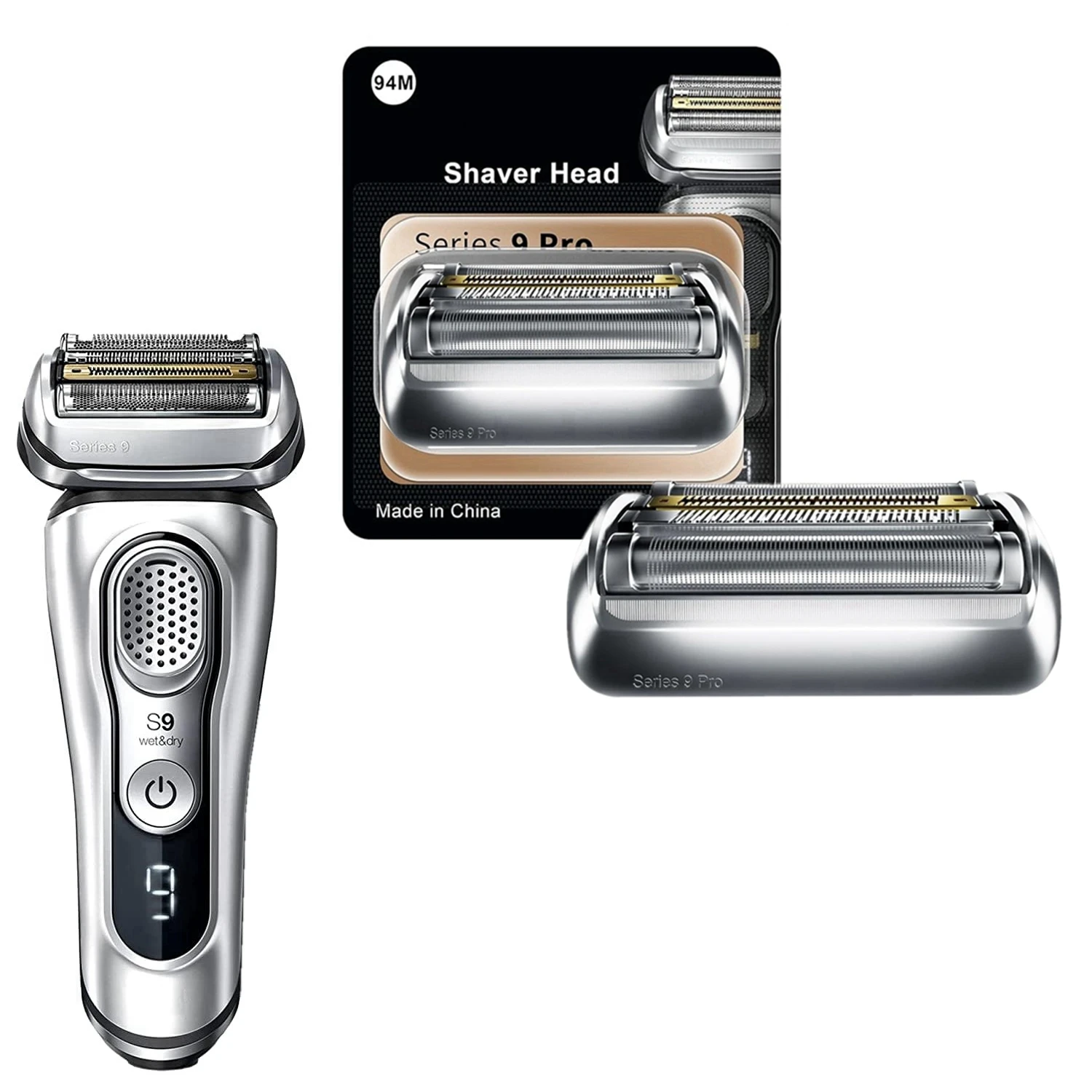 94M Replacement Head For Braun Series 9 Shavers 9240s,9242s