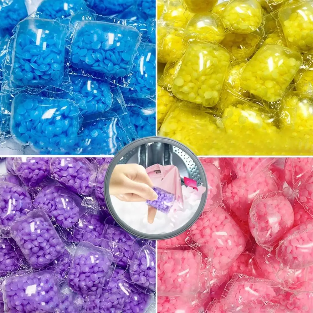 Long-lasting Fragrance Laundry Fragrance Beads 5 Packs Portable Clothing Softener Household Cleaning Products Color Protection laundry beads