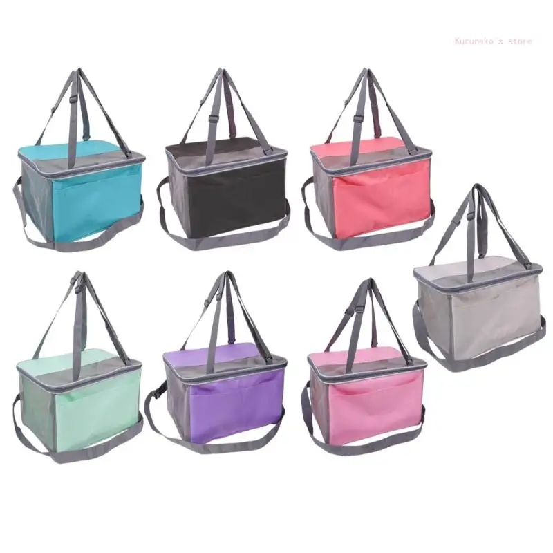 

Корзина-кровать-переноска для домашних животных, автокресло, складная большая вместимость с несколькими карманами