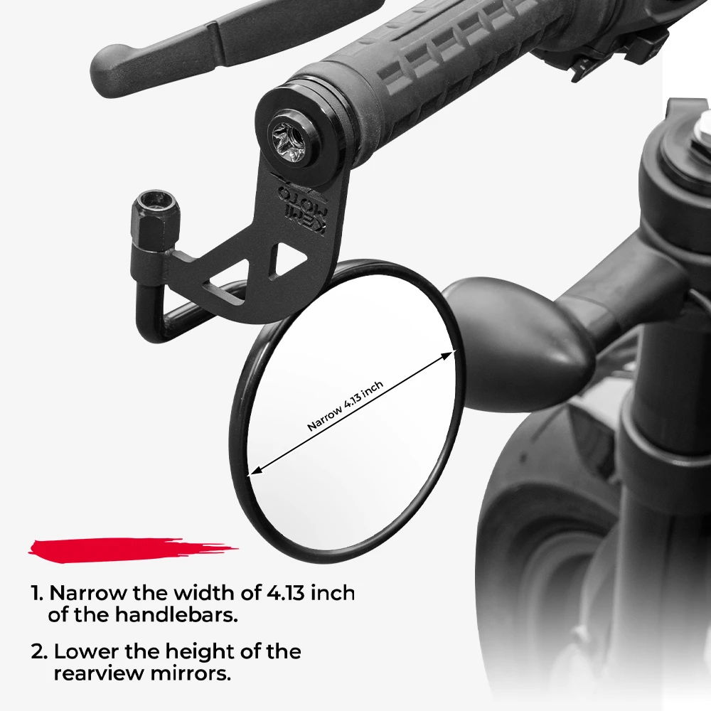 KEMIMOTO Motorcycle Rearview Mirrors Extender Bracket for Sportster S RH 1250 2021-2024 Side Mirror Bracket Mirror Moto Adaptors 2